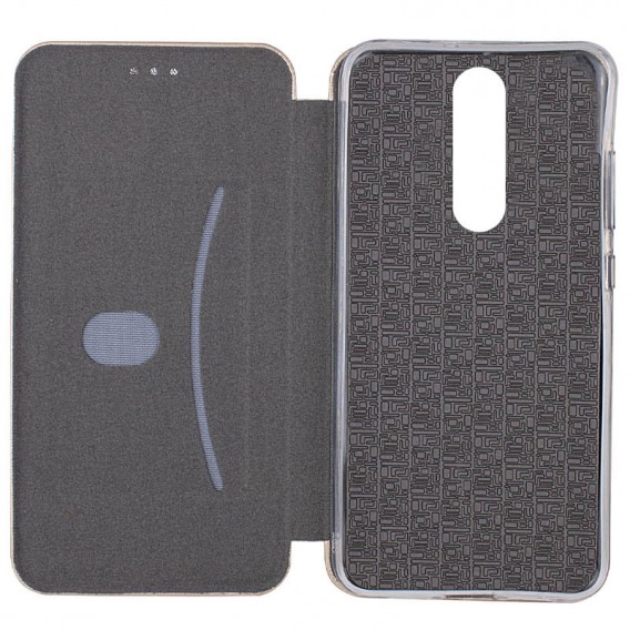 Кожаный чехол-книжка Classy для Xiaomi Redmi 8 Золотой