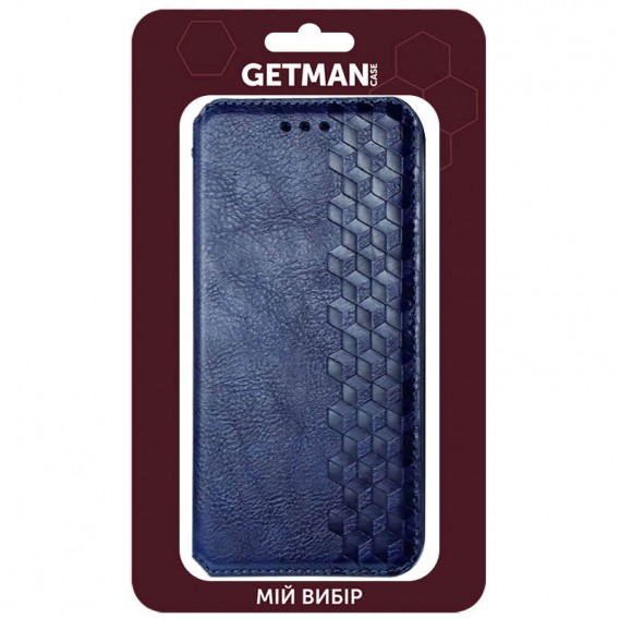 Шкіряний чохол-книжка GETMAN Cubic (PU) для Xiaomi Redmi Note 9s / Note 9 Pro / Note 9 Pro Max Синій