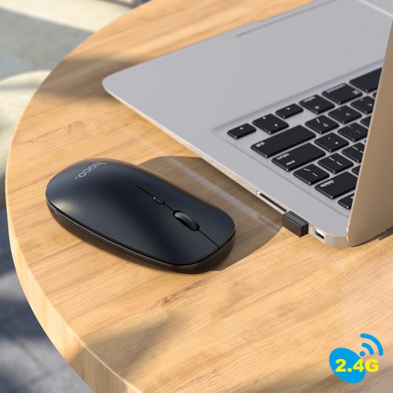 Миша бездротова Hoco GM15 Art Bluetooth + 2.4G Чорний