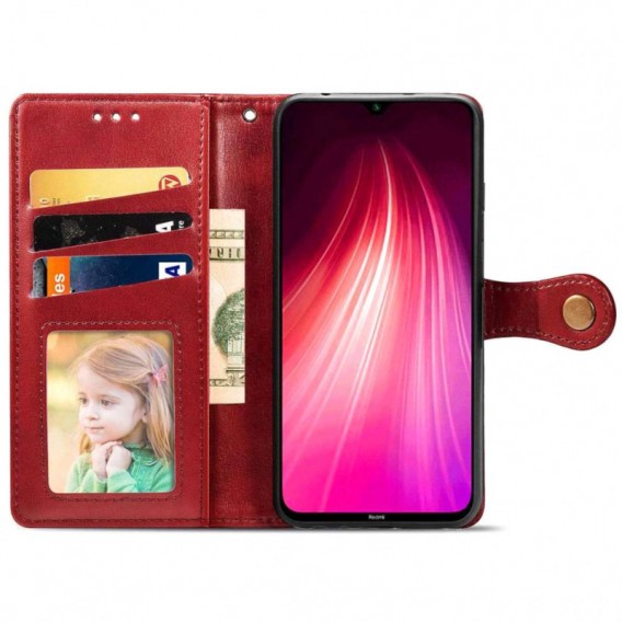 Кожаный чехол-книжка GETMAN Gallant (PU) для Xiaomi Poco F5 Pro Красный