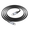 Дата кабель Hoco U119 Machine charging data Type-C to Type-C 60W (1.2m) Black