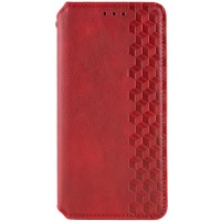 Кожаный чехол-книжка GETMAN Cubic (PU) для Google Pixel 7 Красный
