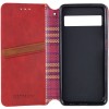Кожаный чехол-книжка GETMAN Cubic (PU) для Google Pixel 7 Красный