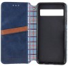 Кожаный чехол-книжка GETMAN Cubic (PU) для Google Pixel 7 Синий