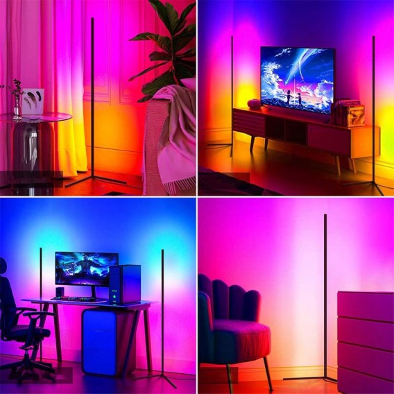 Напольная угловая LED лампа RGB Magic 1 Bluetooth USB with app Black
