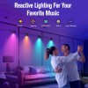 Настінна LED лампа RGB Intelligent wall lamp 4 pcs with Bluetooth European plug with app Black