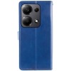 Шкіряний чохол-книжка GETMAN Gallant (PU) для Xiaomi Redmi Note 13 5G Синій