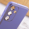 Шкіряний чохол Xshield для Samsung Galaxy S24+ Бузковий / Dasheen