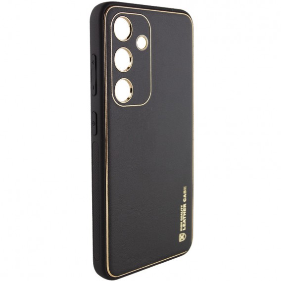 Шкіряний чохол Xshield для Samsung Galaxy S24+ Чорний / Black