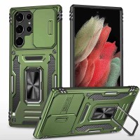 Ударостійкий чохол Camshield Army Ring для Samsung Galaxy S24 Ultra Оливковий / Army Green