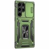 Ударопрочный чехол Camshield Army Ring для Samsung Galaxy S24 Ultra Оливковый / Army Green