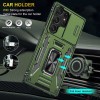 Ударопрочный чехол Camshield Army Ring для Samsung Galaxy S24 Ultra Оливковый / Army Green
