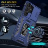 Ударостійкий чохол Camshield Army Ring для Samsung Galaxy S24 Ultra Синій / Navy