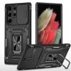 Ударостійкий чохол Camshield Army Ring для Samsung Galaxy S24 Ultra Чорний / Black