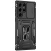 Ударостійкий чохол Camshield Army Ring для Samsung Galaxy S24 Ultra Чорний / Black