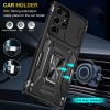 Ударостійкий чохол Camshield Army Ring для Samsung Galaxy S24 Ultra Чорний / Black