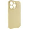 Чехол Silicone Case Full Camera Protective (AA) NO LOGO для Apple iPhone 13 Pro Max (6.7 дюйма) Желтый / Mellow Yellow