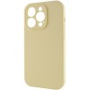 Чехол Silicone Case Full Camera Protective (AA) NO LOGO для Apple iPhone 13 Pro Max (6.7 дюйма) Желтый / Mellow Yellow