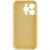 Чехол Silicone Case Full Camera Protective (AA) NO LOGO для Apple iPhone 13 Pro Max (6.7 дюйма) Желтый / Mellow Yellow