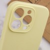 Чехол Silicone Case Full Camera Protective (AA) NO LOGO для Apple iPhone 13 Pro Max (6.7 дюйма) Желтый / Mellow Yellow