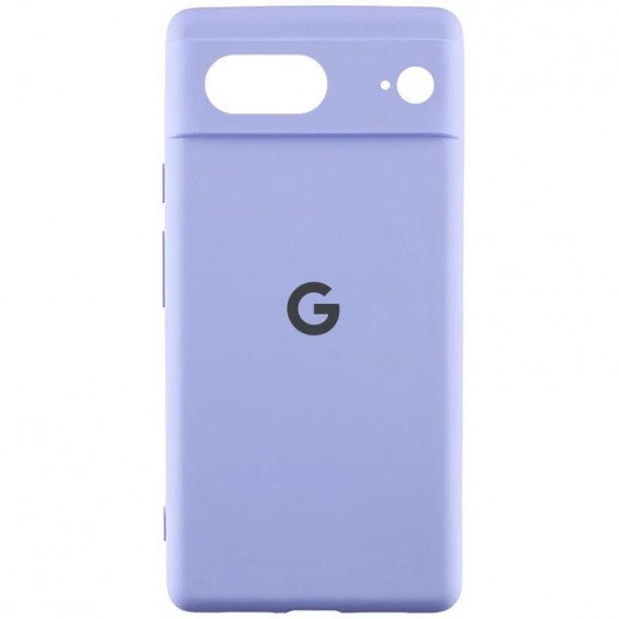 Чохол Silicone Cover Lakshmi Full Camera (AAA) with Logo для Google Pixel 8 Бузковий / Dasheen