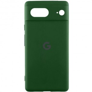 Чехол Silicone Cover Lakshmi Full Camera (AAA) with Logo для Google Pixel 8 Зеленый / Cyprus Green