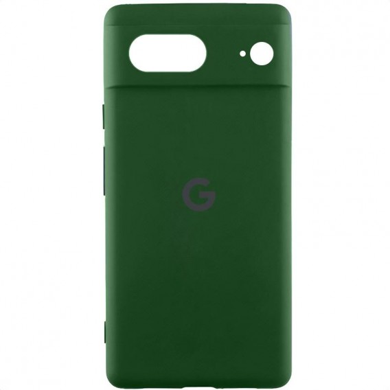 Чохол Silicone Cover Lakshmi Full Camera (AAA) with Logo для Google Pixel 8 Зелений / Cyprus Green
