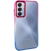 Чехол TPU+PC Fresh sip series для Samsung Galaxy A25 5G Синий / Розовый