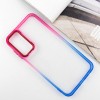 Чехол TPU+PC Fresh sip series для Samsung Galaxy A25 5G Синий / Розовый