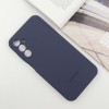 Чехол Silicone Cover Lakshmi Full Camera (AAA) with Logo для Samsung Galaxy A25 5G Темно-синий / Midnight blue