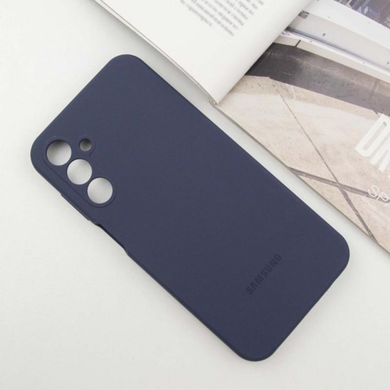 Чехол Silicone Cover Lakshmi Full Camera (AAA) with Logo для Samsung Galaxy A25 5G Темно-синий / Midnight blue