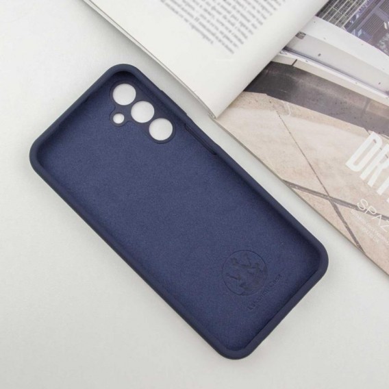 Чехол Silicone Cover Lakshmi Full Camera (AAA) with Logo для Samsung Galaxy A25 5G Темно-синий / Midnight blue
