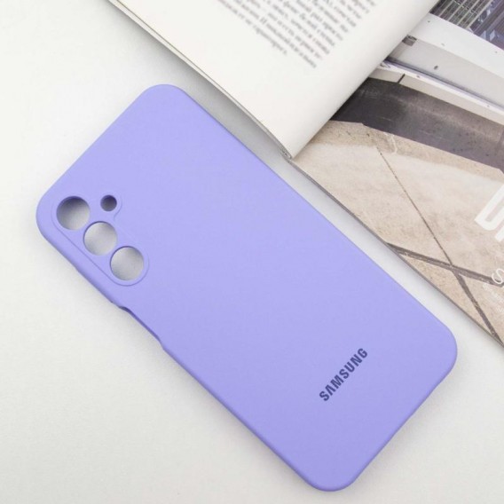 Чехол Silicone Cover Lakshmi Full Camera (AAA) with Logo для Samsung Galaxy A25 5G Сиреневый / Dasheen