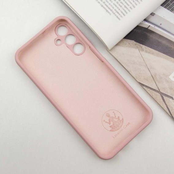Чехол Silicone Cover Lakshmi Full Camera (AAA) with Logo для Samsung Galaxy A25 5G Розовый / Pink Sand