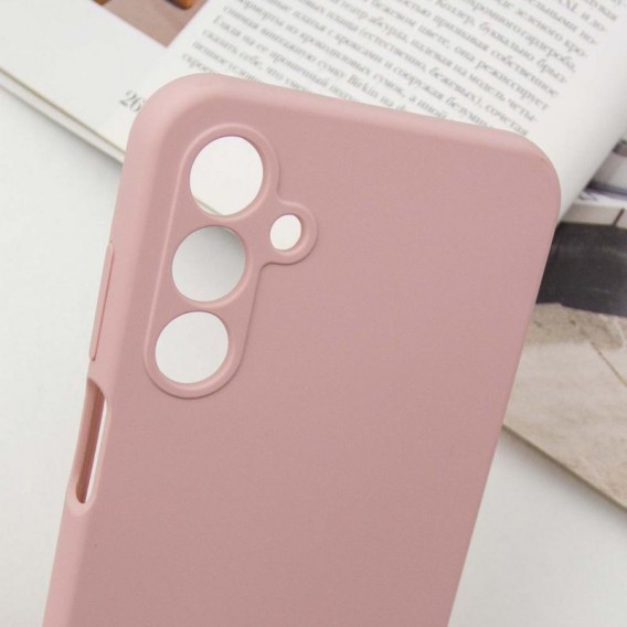 Чехол Silicone Cover Lakshmi Full Camera (AAA) with Logo для Samsung Galaxy A25 5G Розовый / Pink Sand
