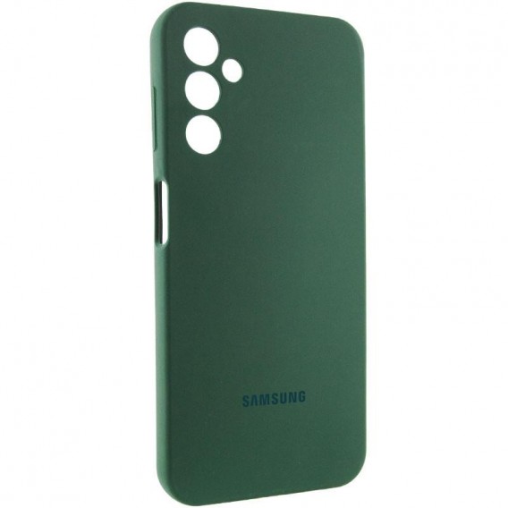 Чехол Silicone Cover Lakshmi Full Camera (AAA) with Logo для Samsung Galaxy A25 5G Зеленый / Cyprus Green