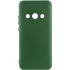 Чехол Silicone Cover Lakshmi Full Camera (AA) для Xiaomi Redmi A3 Зеленый / Dark green