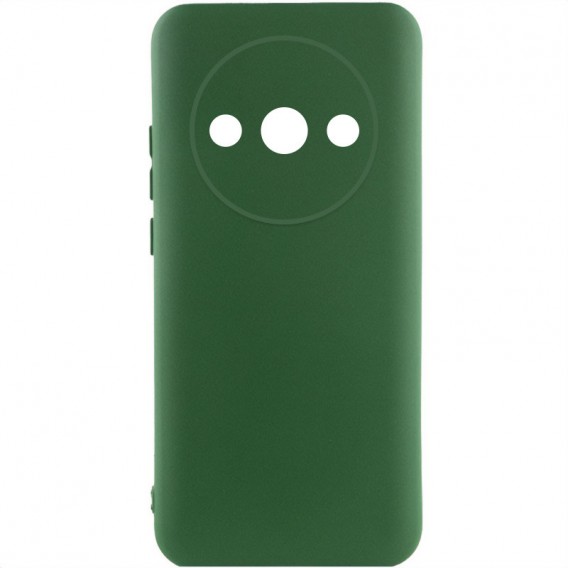 Чохол Silicone Cover Lakshmi Full Camera (AA) для Xiaomi Redmi A3 Зелений / Dark green