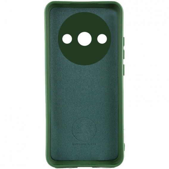Чехол Silicone Cover Lakshmi Full Camera (AA) для Xiaomi Redmi A3 Зеленый / Dark green