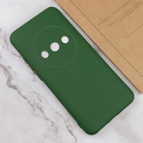 Чехол Silicone Cover Lakshmi Full Camera (AA) для Xiaomi Redmi A3 Зеленый / Dark green