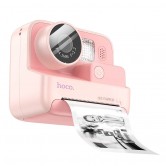 Детская фотокамера с моментальной печатью Hoco DV200 Dual lens Pink