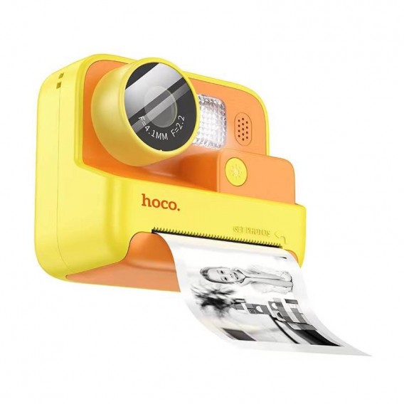 Дитяча фотокамера з моментальним друком Hoco DV200 Dual lens Yellow