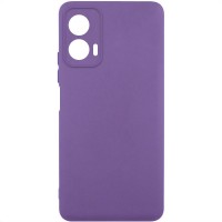 Чохол TPU GETMAN Liquid Silk Full Camera для Motorola Moto G24 Фіолетовий / Amethyst