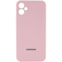 Чохол Silicone Cover Lakshmi Full Camera (AAA) with Logo для Samsung Galaxy A06 Рожевий / Pink Sand