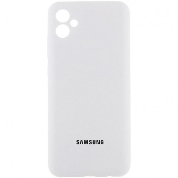 Чохол Silicone Cover Lakshmi Full Camera (AAA) with Logo для Samsung Galaxy A06 Білий / White