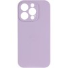Чехол Silicone Case Full Camera Protective (AA) NO LOGO для Apple iPhone 16 Pro (6.3 дюйма) Сиреневый / Lilac