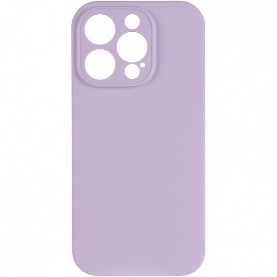 Чехол Silicone Case Full Camera Protective (AA) NO LOGO для Apple iPhone 16 Pro (6.3 дюйма) Сиреневый / Lilac