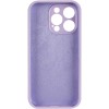 Чехол Silicone Case Full Camera Protective (AA) NO LOGO для Apple iPhone 16 Pro (6.3 дюйма) Сиреневый / Lilac