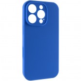 Чехол Silicone Case Full Camera Protective (AA) NO LOGO для Apple iPhone 16 Pro (6.3 дюйма) Синий / Capri Blue