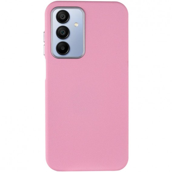 Кожаный чехол Leather Case Metal Buttons для Samsung Galaxy A15 4G/5G / M15 5G Light Pink